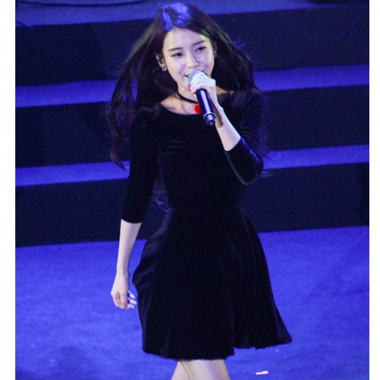 2020秋冬新款iu李智恩同款小连衣裙 魅使连衣裙