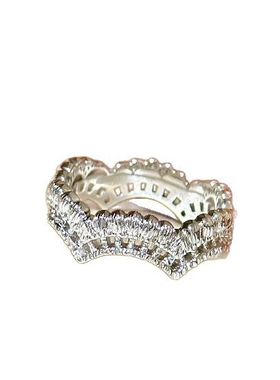 轻奢风高级感蕾丝皇冠手环戒指精工复古精致时尚百搭小众设计套装