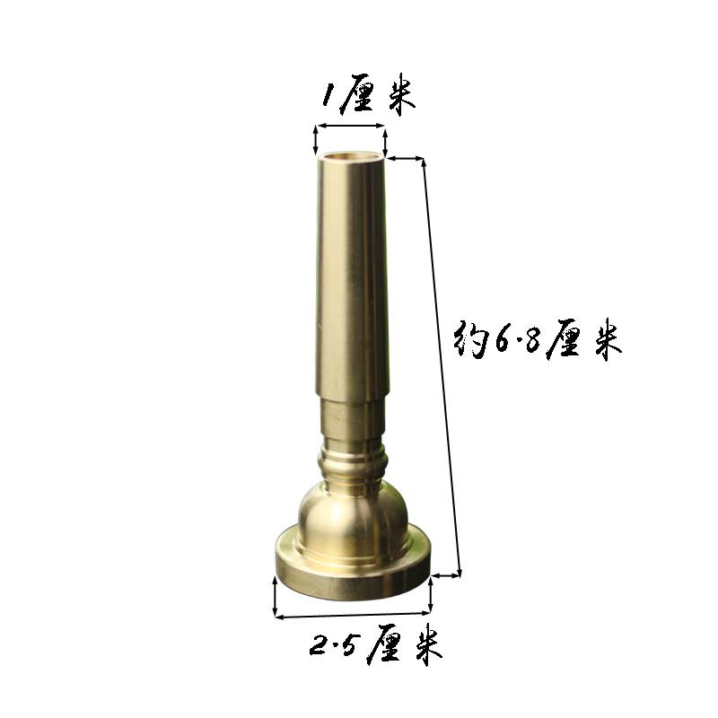 西典铜质青年号军号嘴 黄色鼓号队号嘴少年队号嘴 学生小号嘴 - 图2