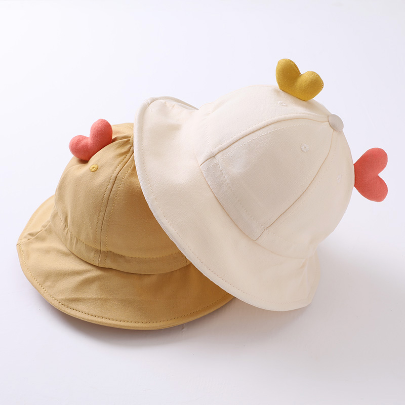 婴儿帽子春秋薄款3-24个月纯棉可爱可调节春夏遮阳男女宝宝渔夫帽-图2