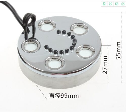 辉旗 HQ 401单头 HQ-603三头 805 五头（一体式）七彩变色雾化器 - 图3