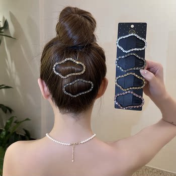 Yunduo bb clip ins hair clip ຄົນອັບເດດ: headwear temperament ແບບເກົາຫຼີງ່າຍດາຍ clip clip ຜົມຫັກ clip hot style netmaojia