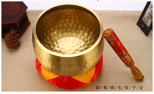 台湾铜庆鱼鳞铜馨铜钵法器佛堂法事用品钵盂佛音钵 - 图1