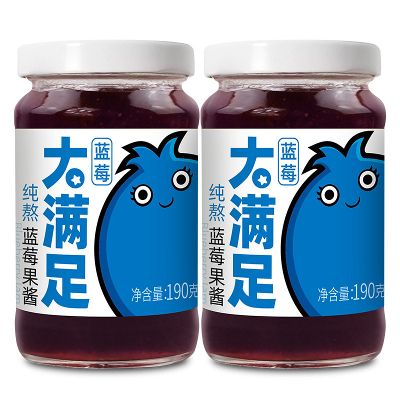 野生蓝莓酱果酱无添加防腐剂0脂儿童宝宝早餐山药吐司面包酱180g,淘宝优惠券,粉丝福利购,淘宝优惠卷