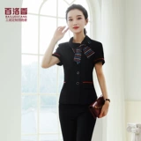 Стол стока отеля кассир рабочая одежда прием официантки для обслуживания с длинным рукавом осень и зимняя одежда Профессиональная темперамент.