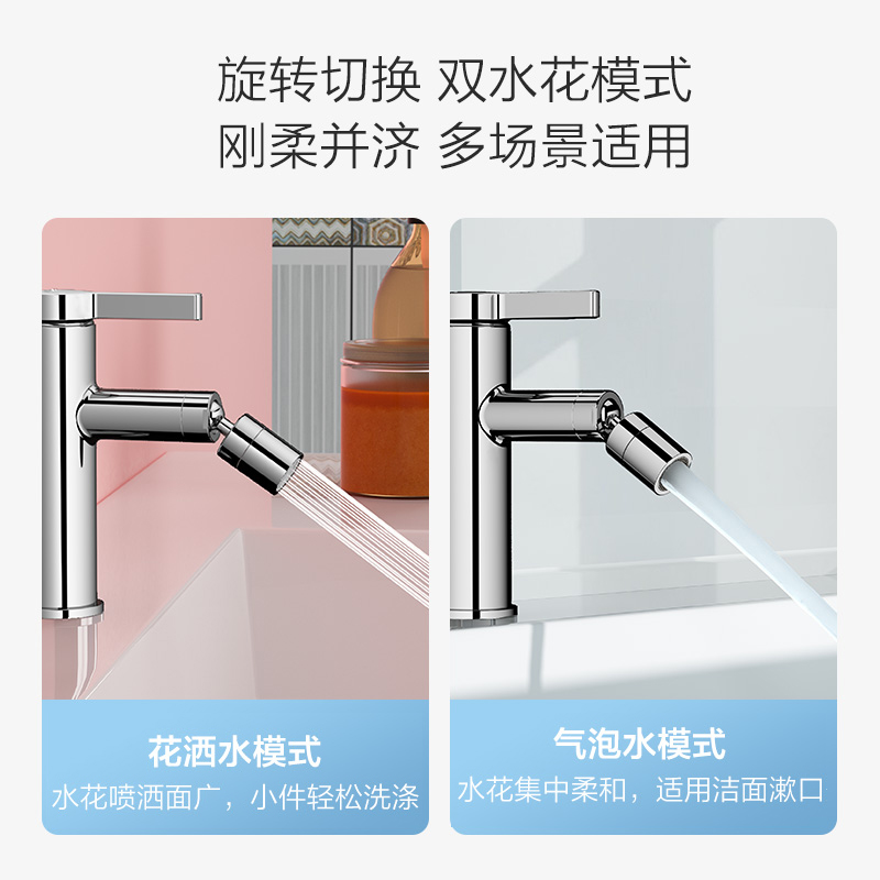 九牧卫浴面盆水龙头洗脸盆台盆水龙头延伸器家用双出水冷热二合一 - 图1