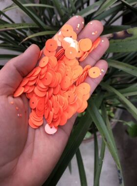 diy圆形饰品手工辅料多色亮片
