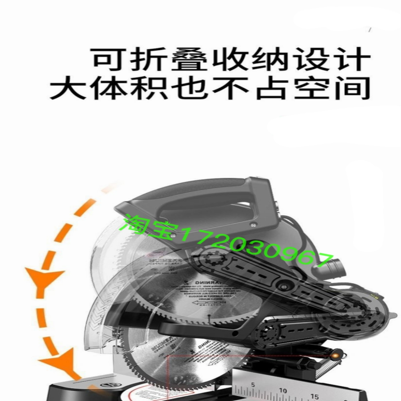 冀虎锯铝机10寸大功率高精度铝合金木材切割机多功能45度角斜切锯,淘宝优惠券,粉丝福利购,淘宝优惠卷
