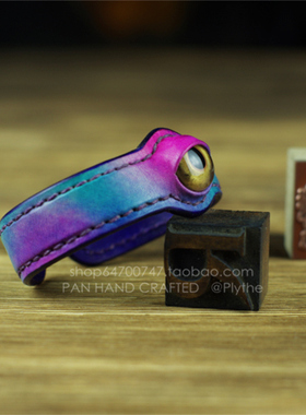 外星人原创设计风牛皮眼睛手镯