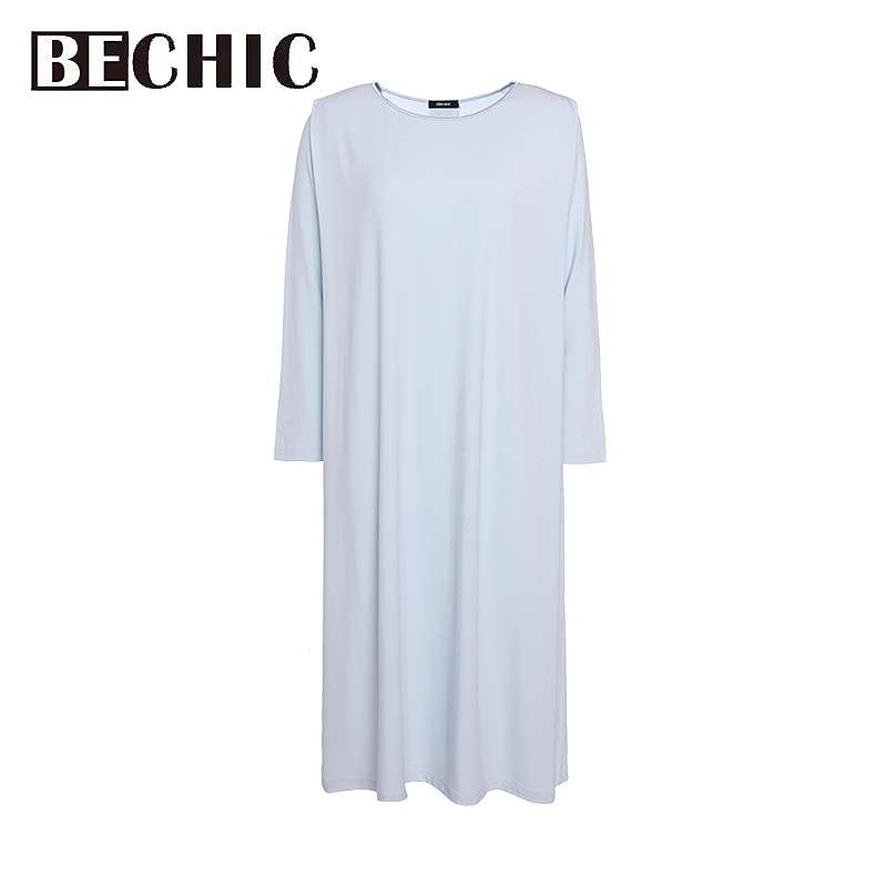 【新品】BeChic Only one长袖睡裙长款女春夏BC44BU1