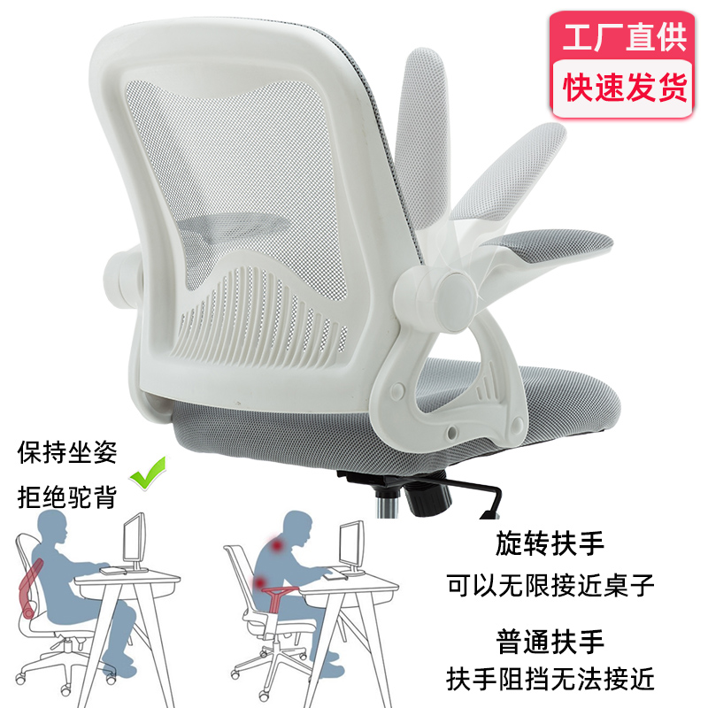 人体工学椅电脑椅家用舒适久坐懒人凳办公椅简约学习椅子靠背座椅