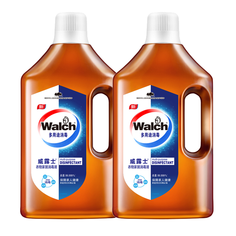 晖黄家居专营店walch威露士消毒液1l家用杀菌室内衣物衣服洗衣消毒水非84酒精0