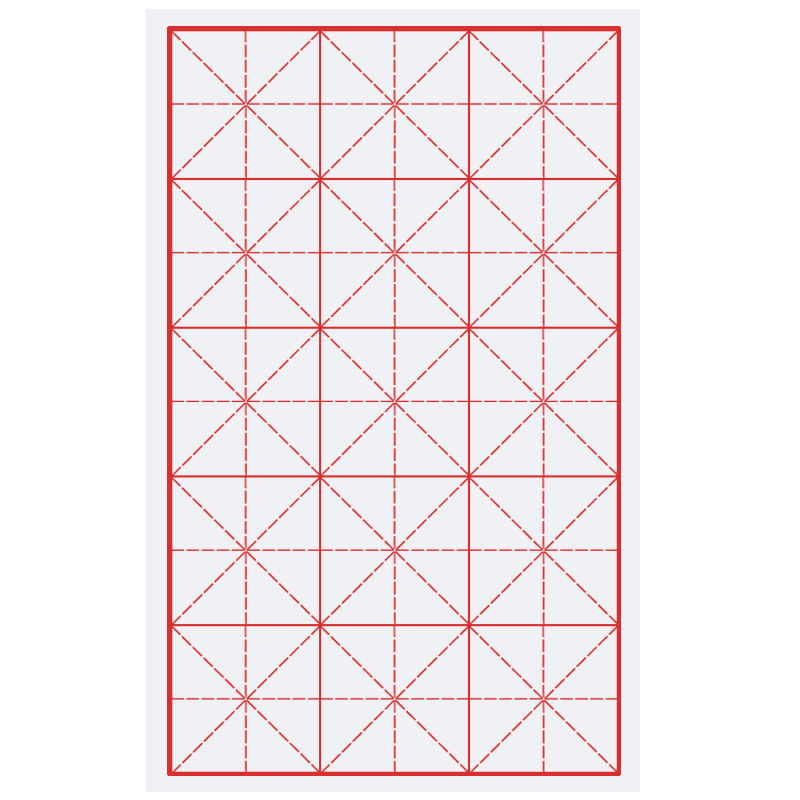 40张15格毛笔纸宣纸米字格7cm格子毛边纸学生初学书法练习纸批发