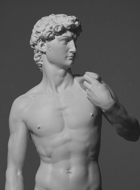 米开朗基罗的大卫全身像树脂雕塑