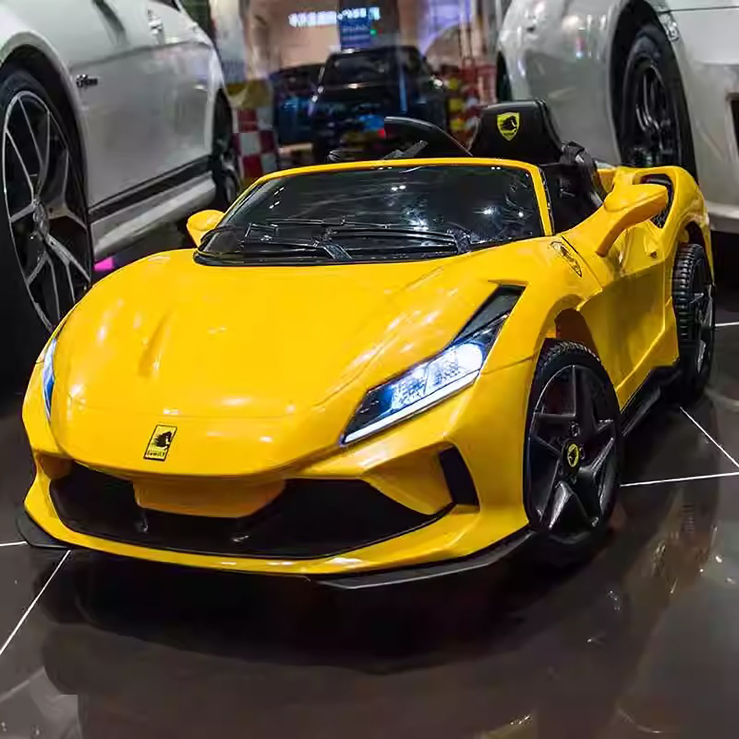 法拉利儿童电动汽车2026新款四轮遥控跑车可坐人小男孩女宝宝玩具 - 图2