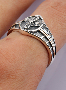 德国饰品纯银男戒