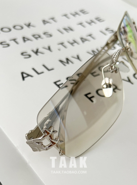 jennie同款ins星星墨镜女