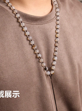 天然玉髓8mm高档吊坠挂绳