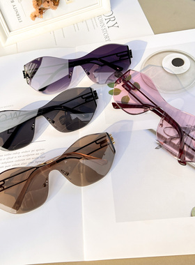 防紫外线小框一体式太阳镜情侣款