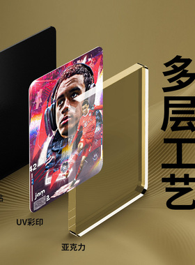 足球周边冰箱贴 穆西亚拉球星 球队队徽磁力贴球迷收藏纪念品留言