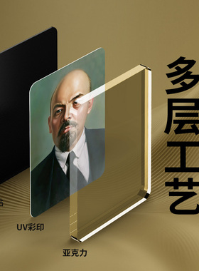 复古苏联历史人物列宁 斯大林 怀旧苏维埃文创收藏磁吸贴桌面装饰