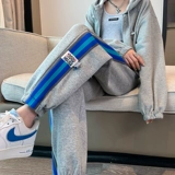 Tide, осенние повседневные брюки для отдыха, радужные штаны, по фигуре, свободный прямой крой