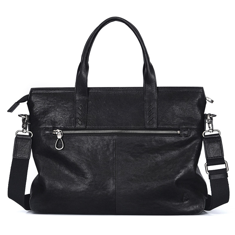 高端男包横款手提包男士真皮公文包头层牛皮软皮电脑包单肩斜挎包,淘宝优惠券,粉丝福利购,淘宝优惠卷