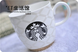 韩国星巴克杯子常态经典女神logo骨瓷杯男士情侣咖啡杯超轻马克杯