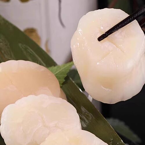 大田斗刺身帆立贝柱S-M码-2L码1kg日式刺身带子寿司 新鲜扇贝瑶柱 - 图0