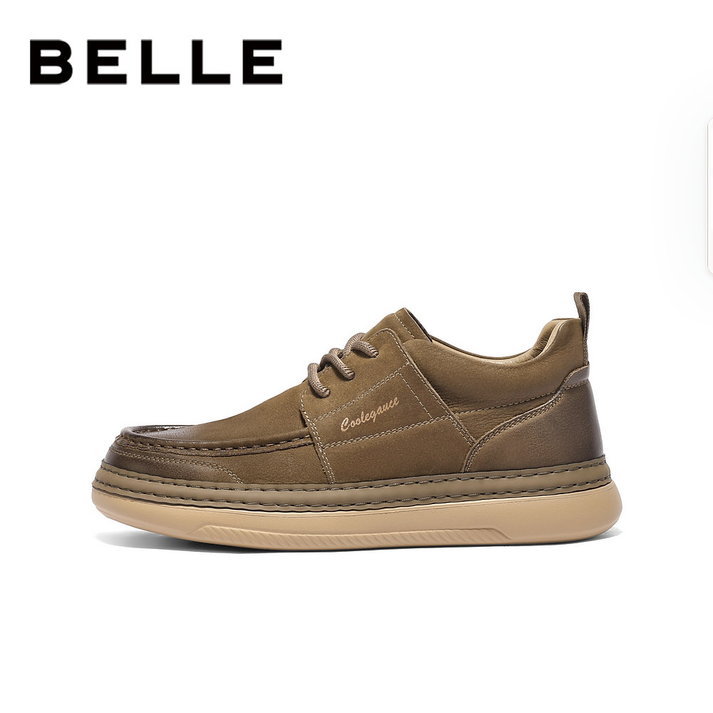 [张凌赫推荐]百丽男士高帮休闲厚底工装板鞋男冬新牛皮加绒A2184,淘宝优惠券,粉丝福利购,淘宝优惠卷