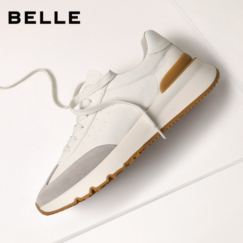 百丽男士厚底增高休闲运动阿甘德训板鞋男26春季新款慢跑8YM01AM6 - 图2