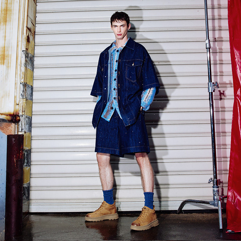  百丽男鞋高帮鞋