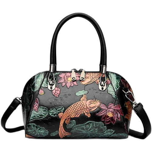 Барсетка, ретро окрашенная сумка на одно плечо, из натуральной кожи, коллекция 2023