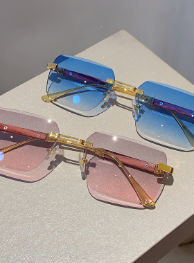 KAMMPT防晒方形复古时尚太阳眼镜