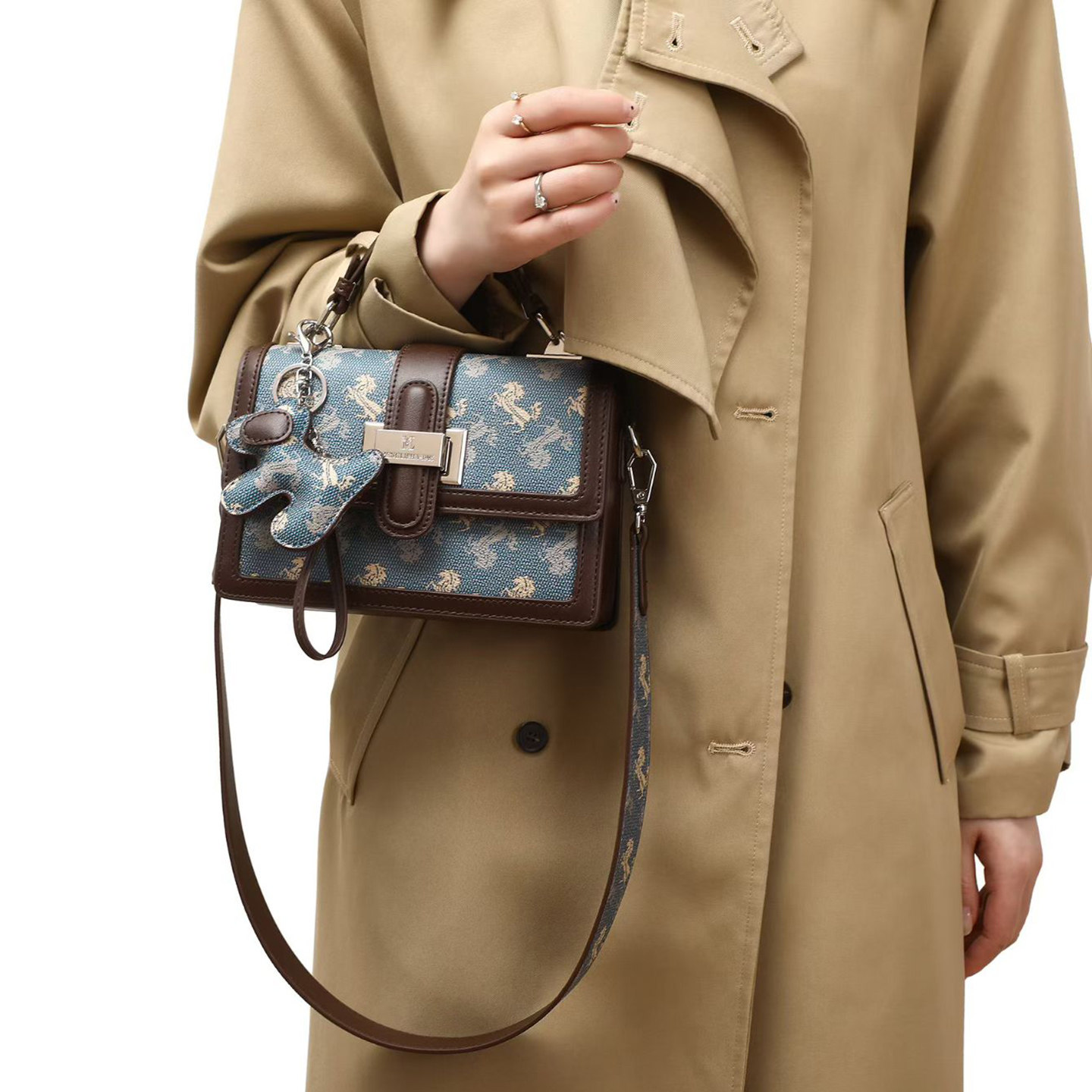 品牌包包真皮手提小方包女式小包包2026新款时尚高级感单肩斜挎包