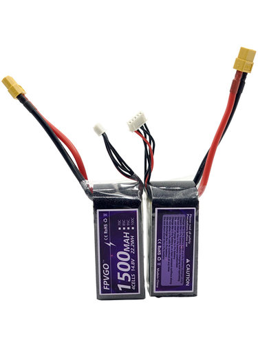 穿越机 锂电池 FPVGO 1500 4S 100C暴力 C数足 固定翼航模2200mah - 图1