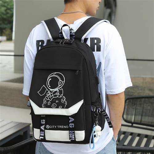 men women fashion school bags travel laptop bag boy backpack - 图1