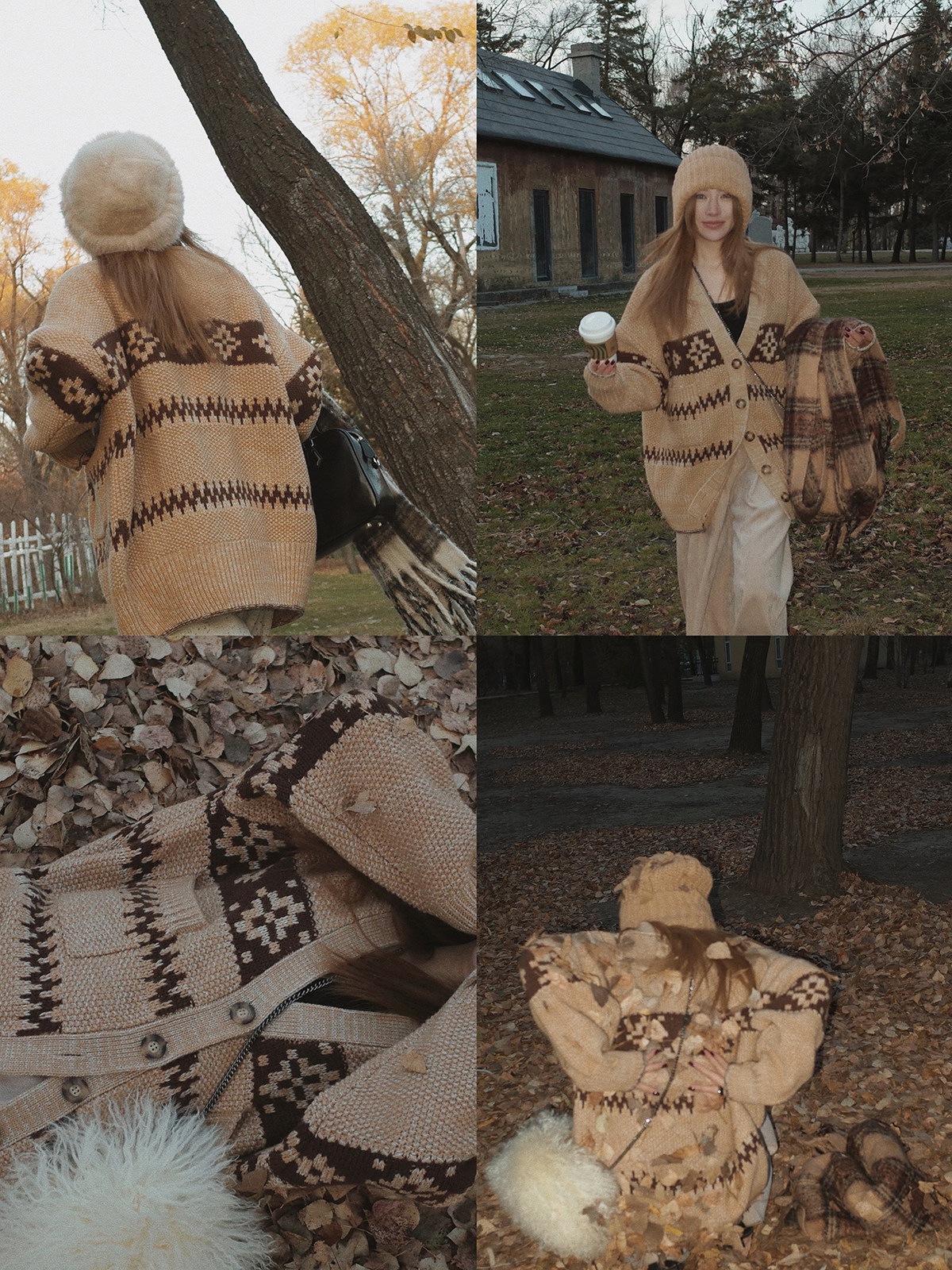 MOERSHOP 费尔岛时装周 私服费尔岛复古英伦羊毛开衫女冬新款外套,淘宝优惠券,粉丝福利购,淘宝优惠卷