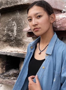 边顶开始项链手工串珠原创设计