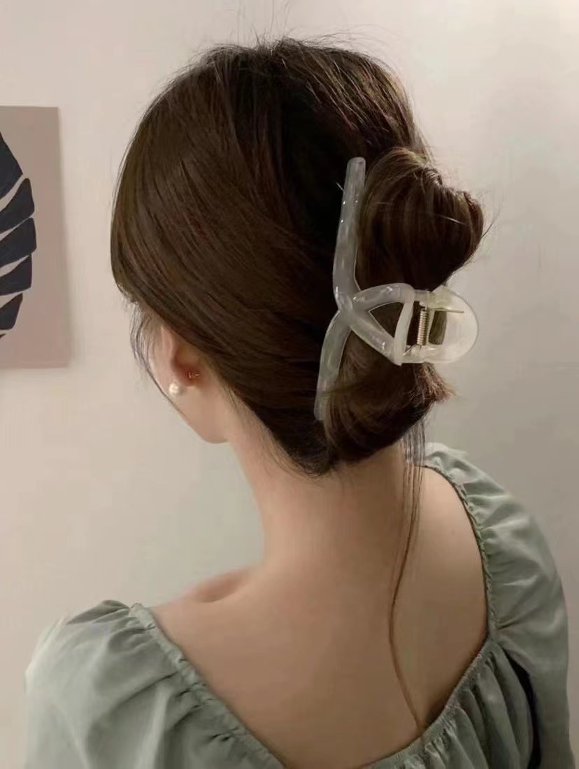 网红发夹鲨鱼夹发圈套装32件套，10个夹子+20个皮筋，质量杠杠的-第4张图片-提都小院