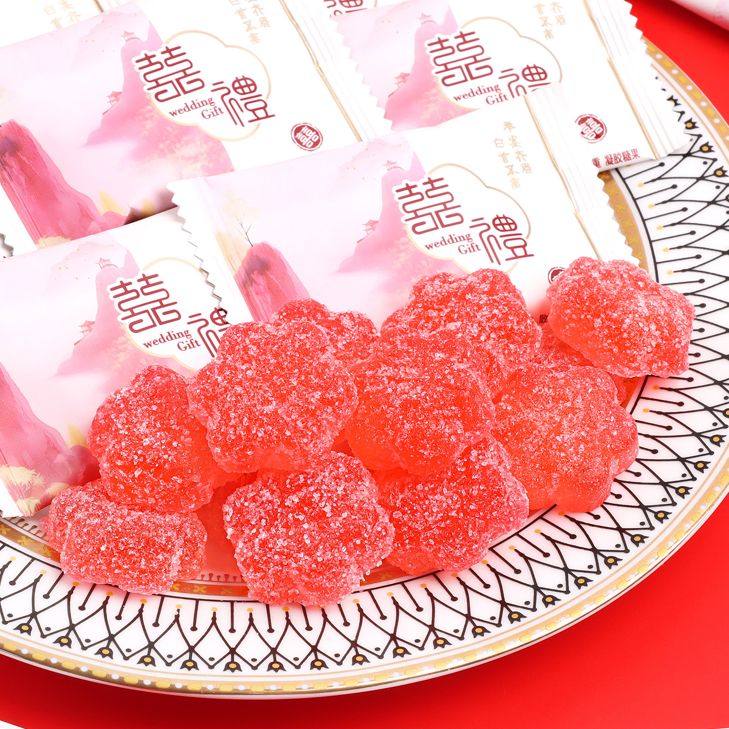 樱花形白桃味软糖散装批发喜糖结婚订婚礼喜庆伴手礼喜事糖果零食,淘宝优惠券,粉丝福利购,淘宝优惠卷