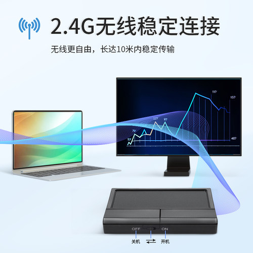 【无线触控】PPD- 704无线触控板带左右按键迷你便携商务办公工业 - 图0