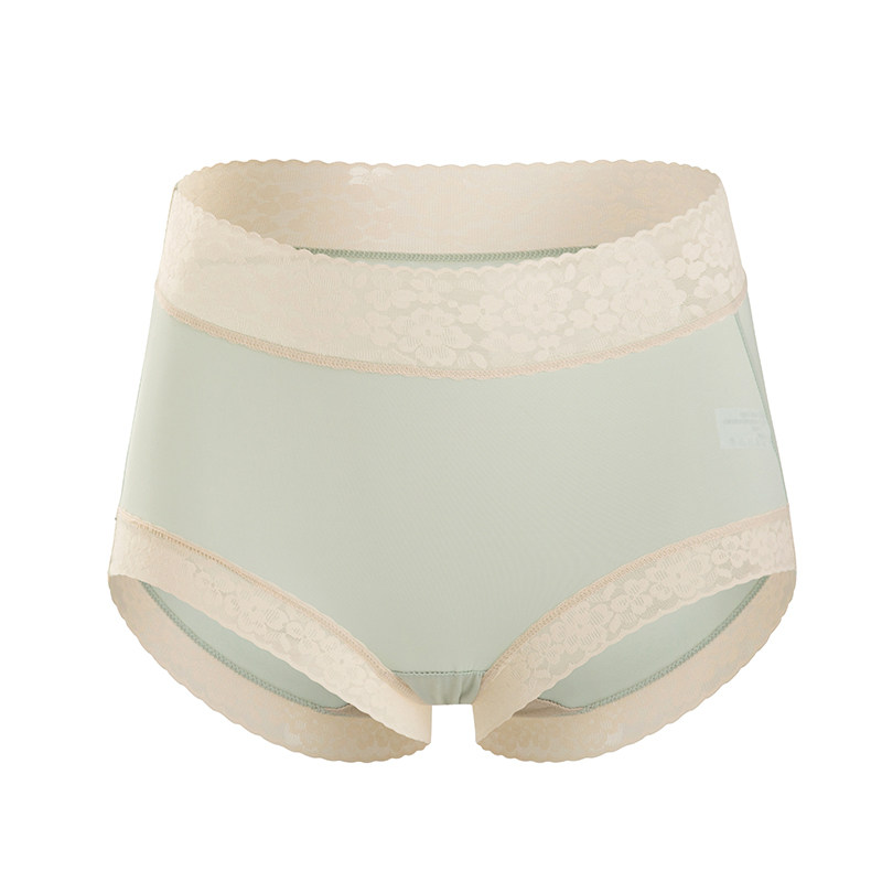 女士舒适提臀中腰不卡裆冰丝内裤 森珠女三角裤