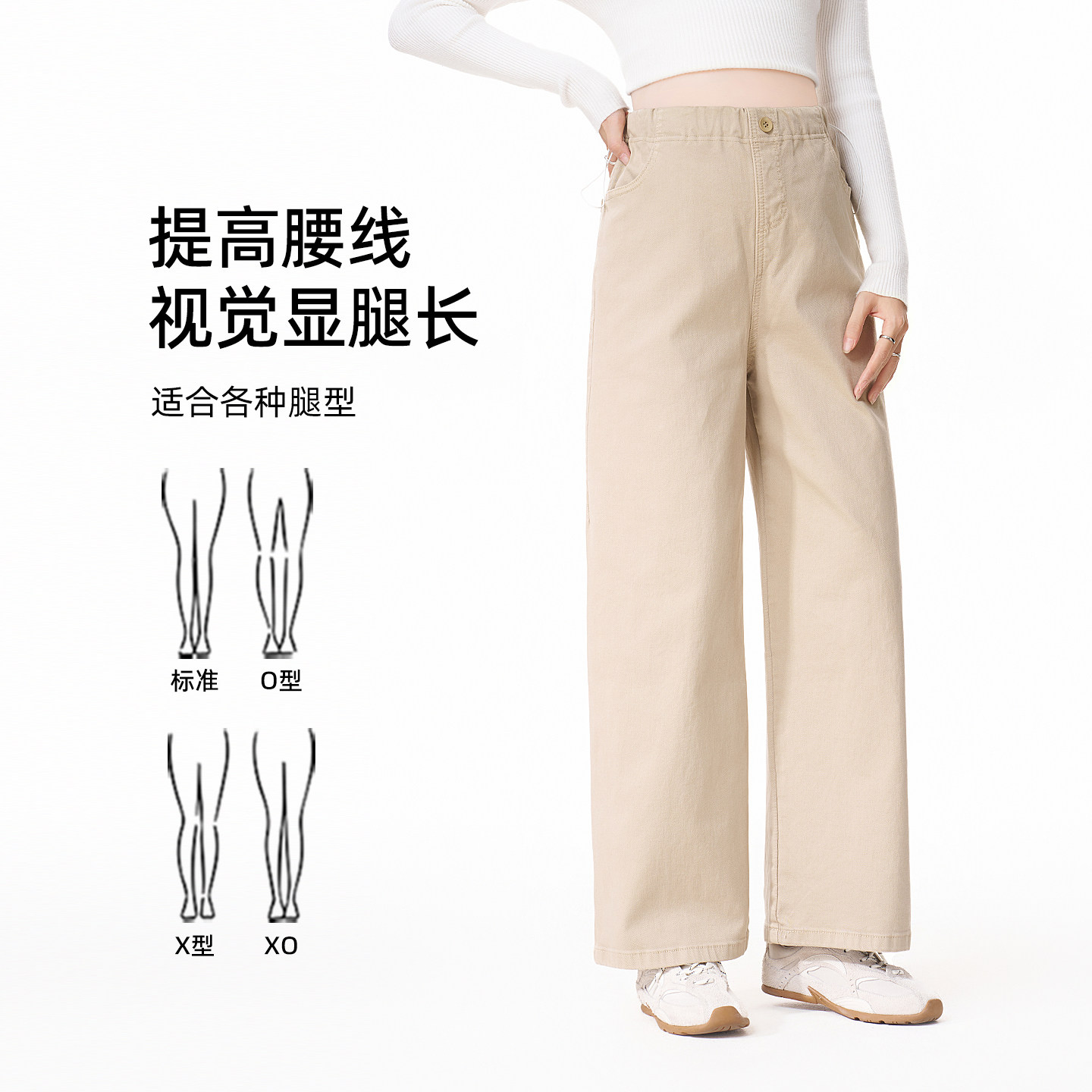 ellieluke孕妇休闲裤秋冬外穿小个子加厚长裤无托腹阔腿裤子冬装,淘宝优惠券,粉丝福利购,淘宝优惠卷