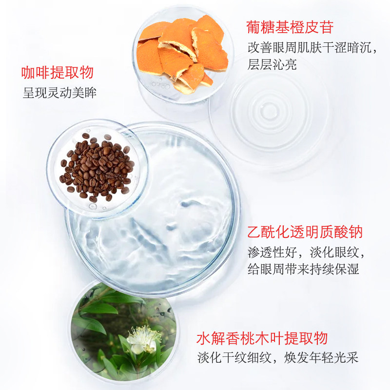 魔介旗舰店多肽凝胶夜间淡眼膜眼贴 魔介眼膜