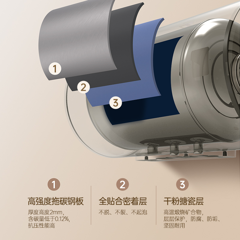 Aucma/澳柯玛 FCD-40W109D电热水器40升50升60升2000W速热防漏电-图3