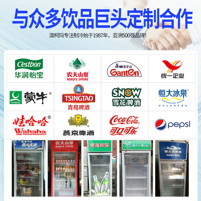 澳柯玛风冷展示保鲜商用冷饮冰柜 澳柯玛潍坊展示柜