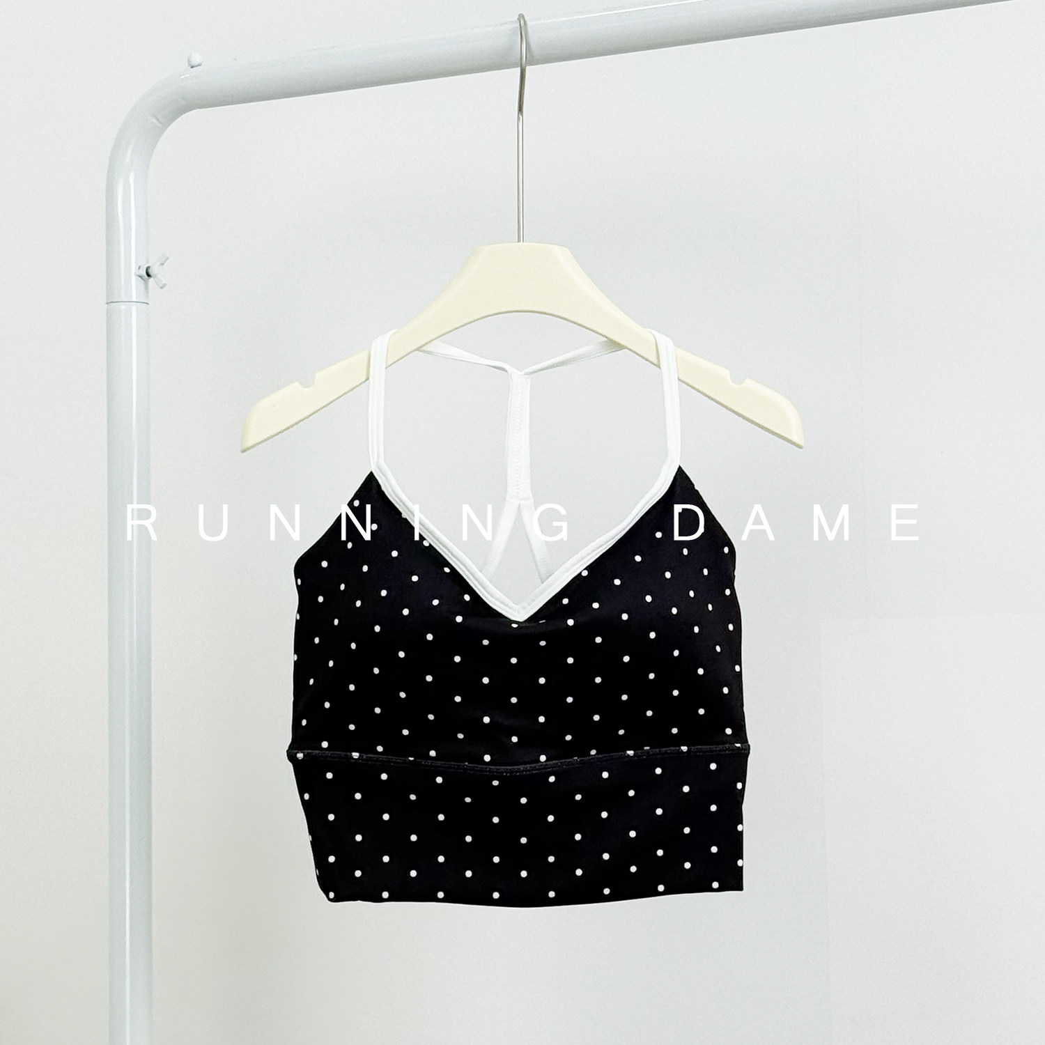 波点运动背心女防震收副乳固定杯美背瑜伽服背心吊带训练健身文胸,淘宝优惠券,粉丝福利购,淘宝优惠卷