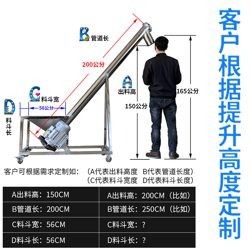 商用卧式不锈钢搅拌机饲料食品粉末混合机草料干粉塑料调料拌料机 - 图2