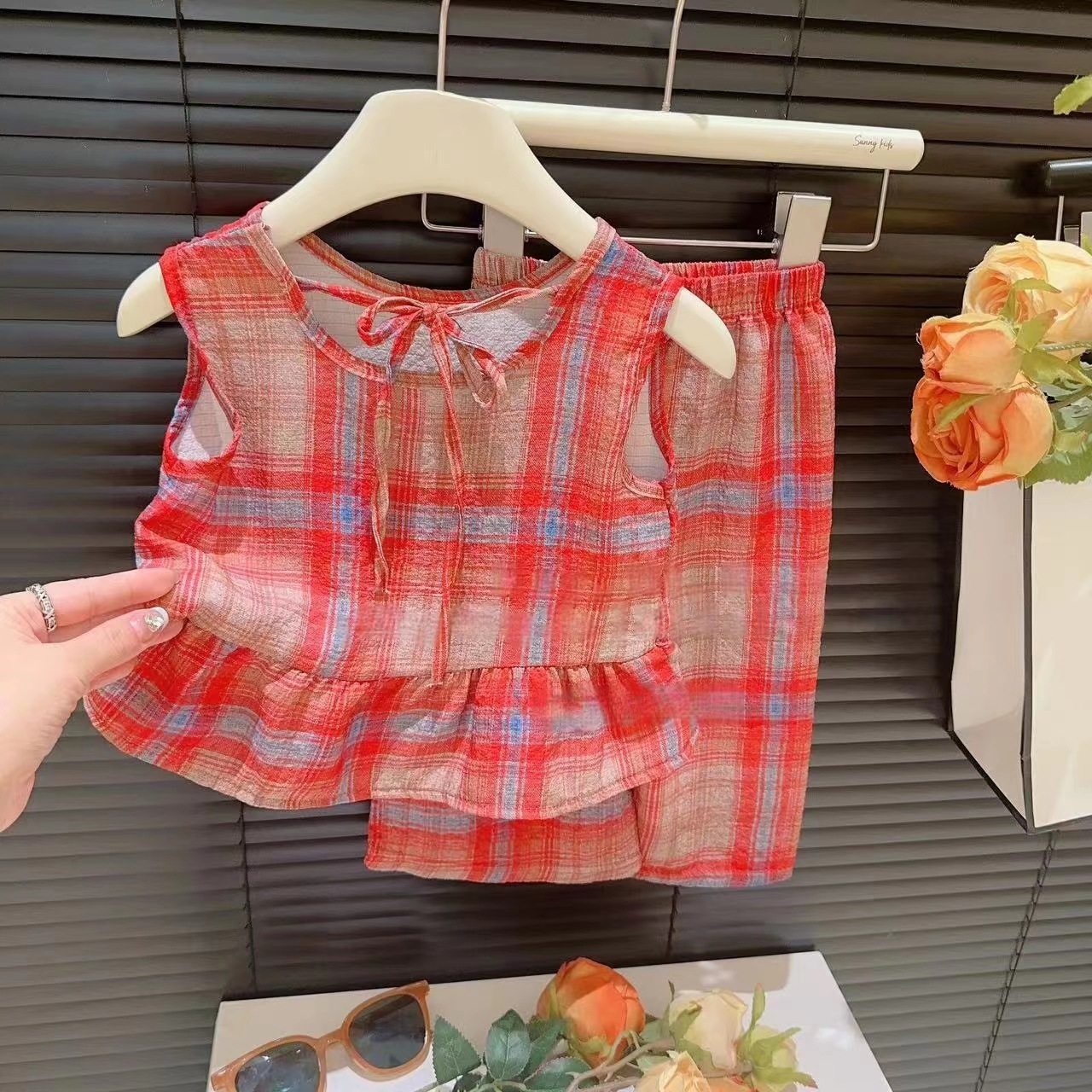 品牌清仓撤柜夏季背心套装女多巴胺穿搭两件套油画碎花亲子家庭装,淘宝优惠券,粉丝福利购,淘宝优惠卷